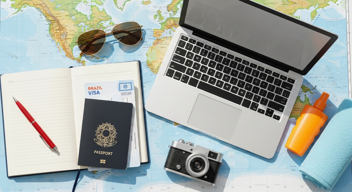 Passaporte e documentos de viagem para entrada no Brasil